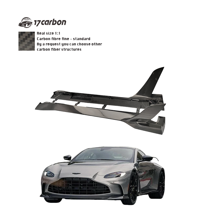 Aston Martin Vantage V12 Style Carbon Fiber Side Skirt