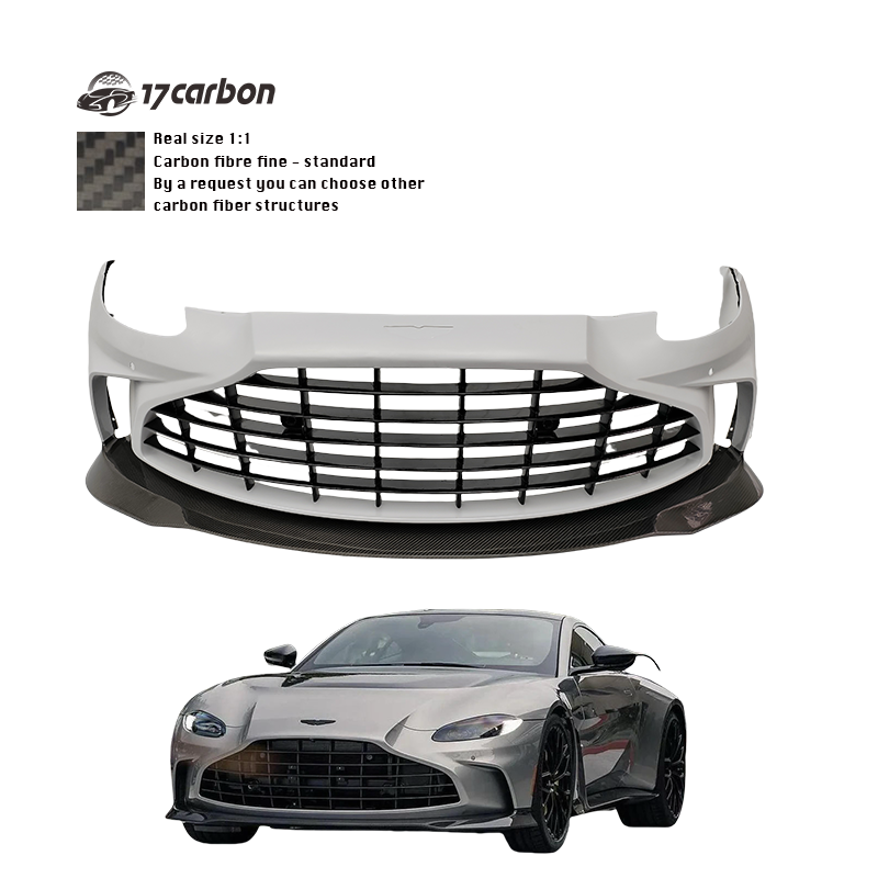 Aston Martin Vantage V12 Style Carbon Fiber Front Bumper