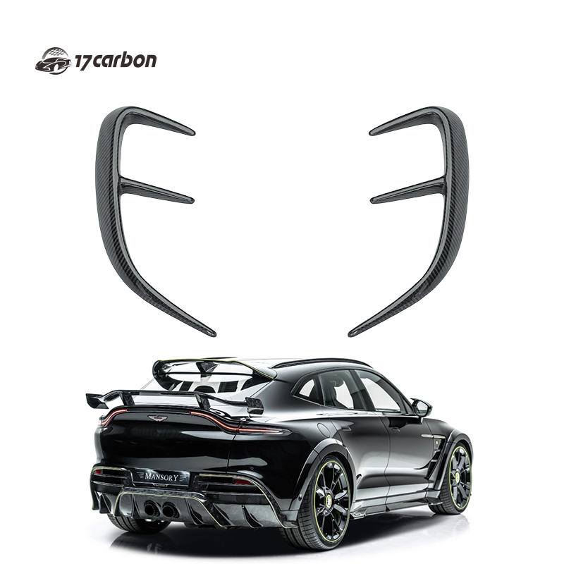 Aston Martin DBX MSY Style Carbon Fiber Rear Bumper Air Outlet Trim