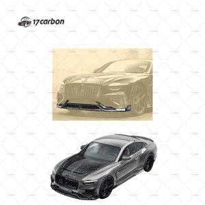 2025 Bentley Continental GT/GTC Carbon Fiber Front Lip