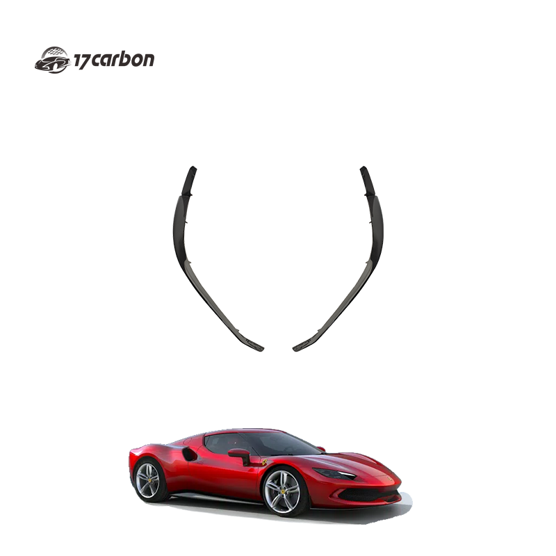 Ferrari 296 OEM Carbon Fiber Front Lip Corner Extension