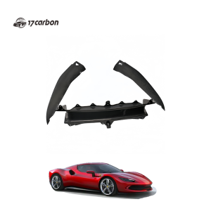 Ferrari 296 OEM Carbon Fiber Front Bumper Inner Air Deflector