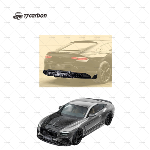 2025 Bentley Continental GT/GTC Carbon Fiber Rear Diffuser