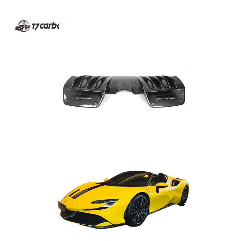 Ferrari  SF90 OEM Replacement Carbon Fiber Rear Diffuser
