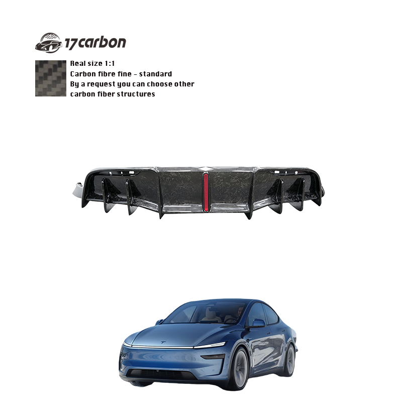 Tesla Model Y 2020 Dry Carbon Body Kit Dry Carbon Rear Lip Rear Diffuser with Light