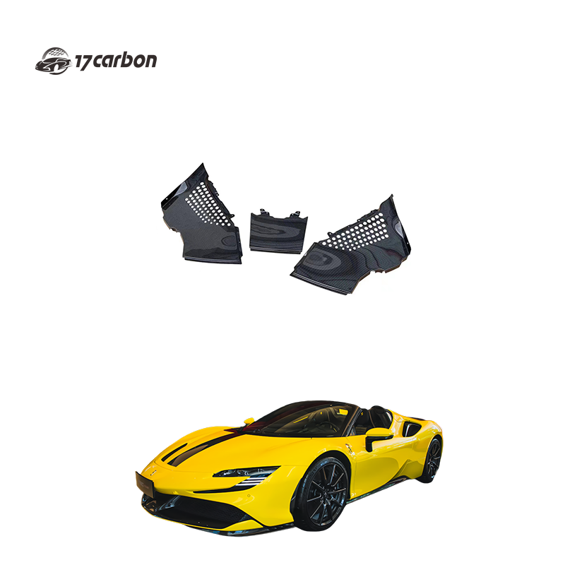 Ferrari  SF90 OEM Replacement Carbon Fiber Engine Compartment Cooling Grille