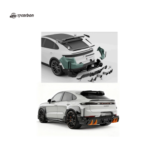 Porsche Cayenne 2024+ TECHART MAGNUM Style Carbon Fiber Body Kit for E3.2(Center exhaust outlet with exhaust pipe)