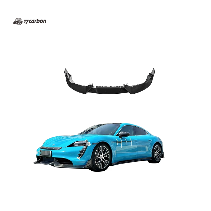 Porsche Taycan MSY Style Carbon Fiber Front Lip