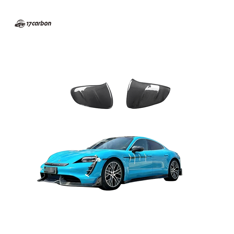 Porsche Taycan MSY Style Carbon Fiber Mirror Cover