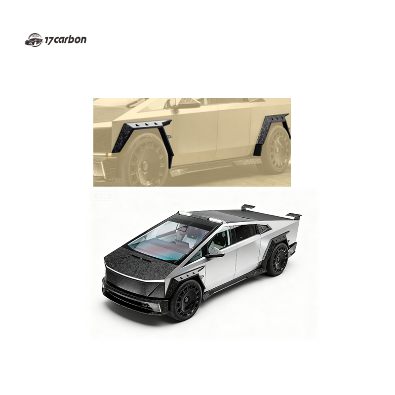 Tesla Cybertruck 2025 MSY Style Carbon Fiber Wheel Brow